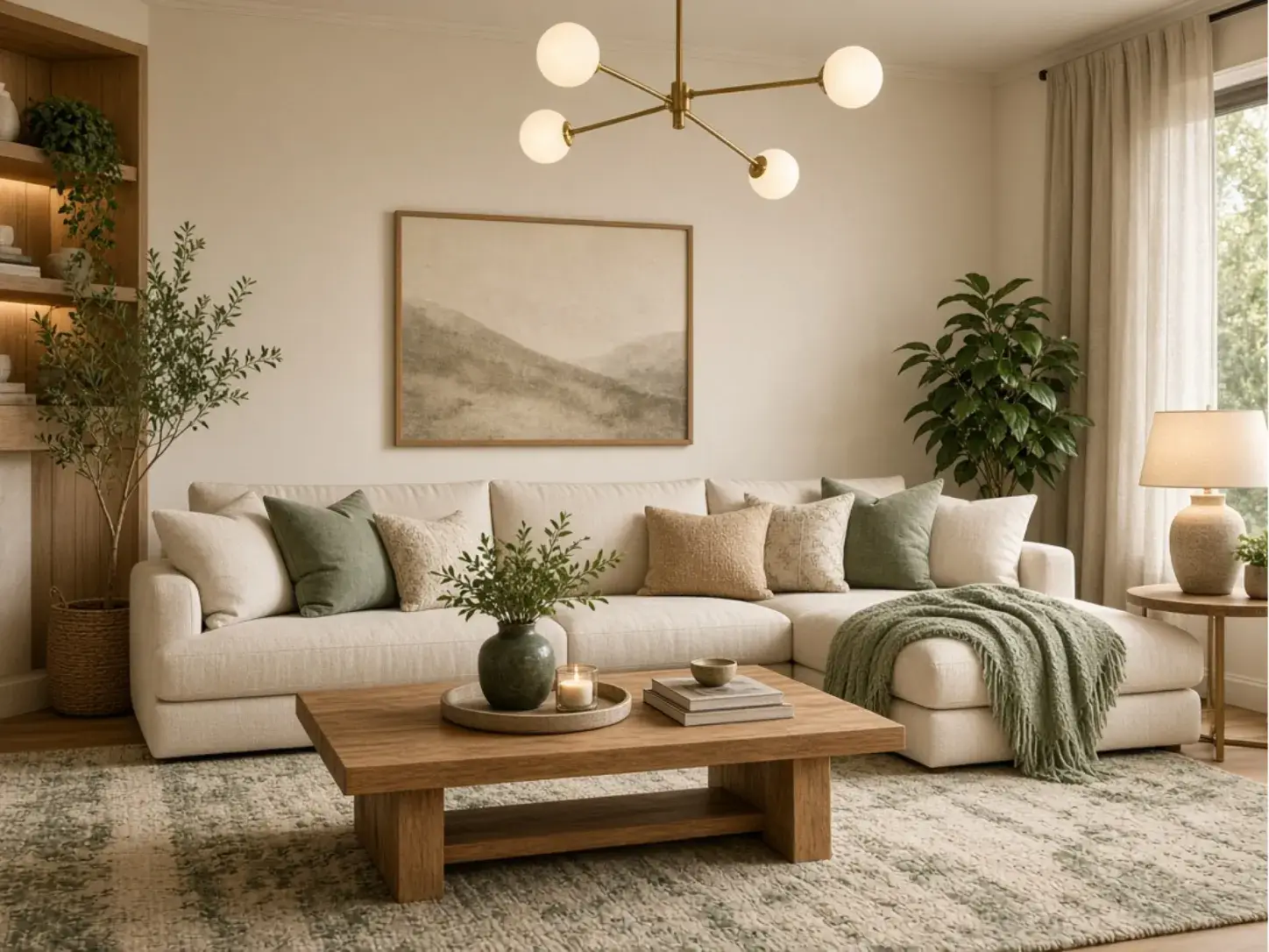 14 living room designs featuring a beautiful, cozy and inviting modern neutral living room.