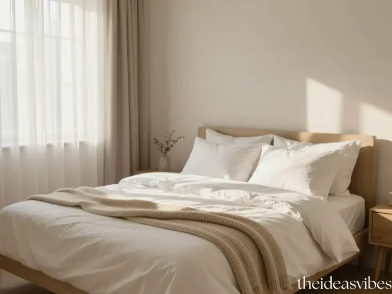 Cozy guest room ideas with white bedding and warm natural light