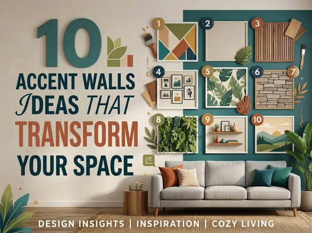 Accents Walls in Living Room Ideas